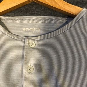 Bonobos Pin Stripe Pima Henley